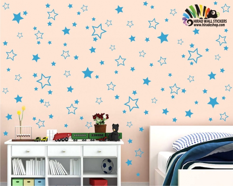 استیکر ستاره اتاق کودک star wallstickers کد h431