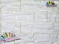 دیوارپوش فومی پشت چسبدار طرح سنگ آنتیک سفید کد FR-White