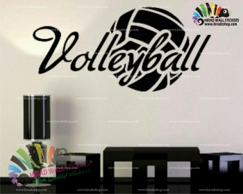 استیکر و برچسب دیواری ورزشی ، والیبال ، VALLEY BALL کد h1301
