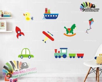 استیکر اتاق کودک اسباب بازی ، toys wall stickers کد h899