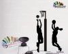 استیکر دیواری ورزشی دختران بسکتبالیست Girls Basketball Players Wallstickers کد h105
