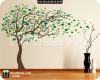 استیکر و برچسب دیواری درخت و شاخه و برگ tree,branch,leaves wallstickers کد h1879