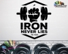 استیکر ورزشی بدنسازی دمبل Bodybuilding Dumbbell Wallstickers کد h1452