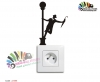 برچسب کلید و پریز مرد بارانیSwitches and Sockets wallstickers کد h2353