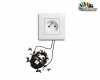 برچسب و استیکر کلید و پریز موش Switches and Socketsکد h2075