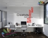 استیکر و برچسب دیواری اداری متن انگیزشی خلاقیت Creativity Text Wallstickers کد h1129