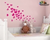 استیکر دیواری پک تکرار شونده و دخترانه قلب زیبا Repetitive Beautiful Heart Pack Wallstickers کد h273