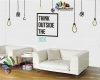 استیکر و برچسب دیواری اداری خارج از جعبه فکر کن Think Outside The Box Wallstickers کد h998