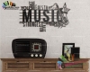 استیکر و برچسب دیواری نت و موسیقی ساکسیفون Saxophone Wallstickers کد h1198