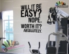 استیکر و برچسب دیواری متن انگیزشی ورزشی ، باشگاه gym کدh825