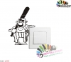 استیکر کلید و پریز دست زدن ممنوع Dont Touch Wallstickers کد h2460