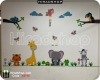 استیکر و برچسب دیواری کودک حیوانات اهلی domestic animals کد h3115