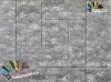 دیوارپوش فومی پشت چسبدار طرح سنگ روس خاکستری طوسی کد M-Silver Gray