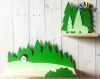 شلف طرح جنگل و کلبه jungle shelf کدhacs003