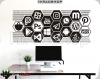 استیکر نمادهای شبکه های اجتماعی motivational wallsticker کد h2262