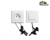 استیکر کلید و پریز تاب بازی Switches and Sockets wallstickersکد h2232