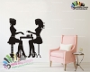 استیکر و برچسب دیواری آرایشگاه زنانه و کاشت ناخن beauty salon  کد h1340