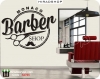 استیکر آرایشکاه مردانه barber shop wallstickers کد h2765