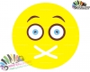 استیکر دیواری تلگرام شکلک سکوت Silence Emoticon Wallstickers کد h694