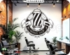 استیکر ارایشگاه مردانه  barber shop wallstickers کد h3521