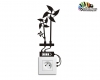 برچسب کلید و پریز فرفره pinwheel wallstickersکد h2157