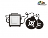 استیکر کلید و پریز بمب ساعتی Switches and Sockets wallstickersکد h2108