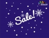 برچسب حراج با برف و دایره sale wallstickersکد h2335