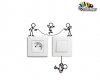 استیکر کلید و پریز بند بازی Switches and Sockets wallstickersکد h2237