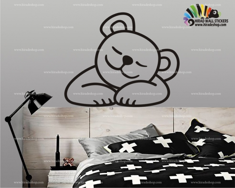 استیکر اتاق کودک خرس خوابیده baby room wall stickersکد h471