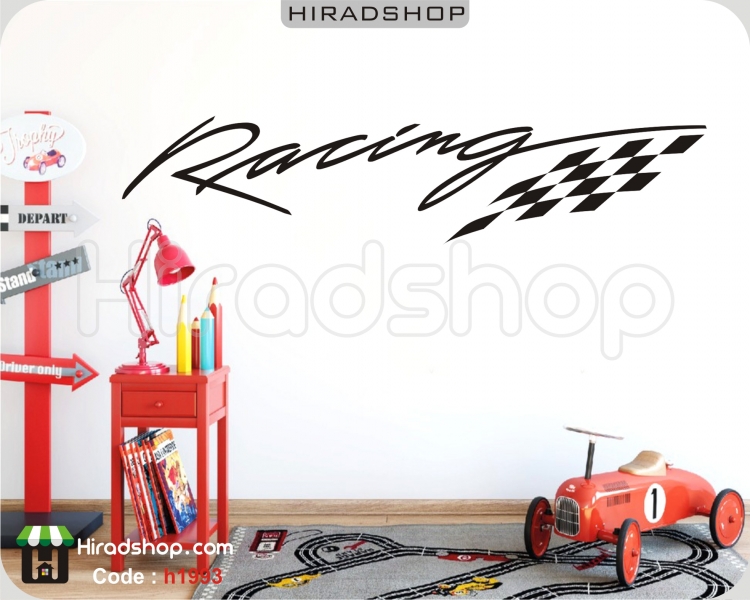 استیکر و برچسب دیواری مسابقه racing wallsticker کدh1993