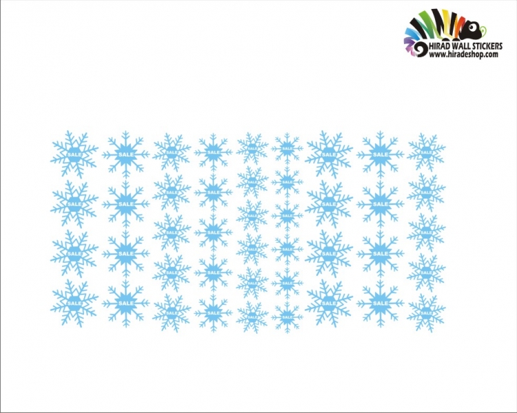 برچسب برفی حراج snow wallstickers کد h2133