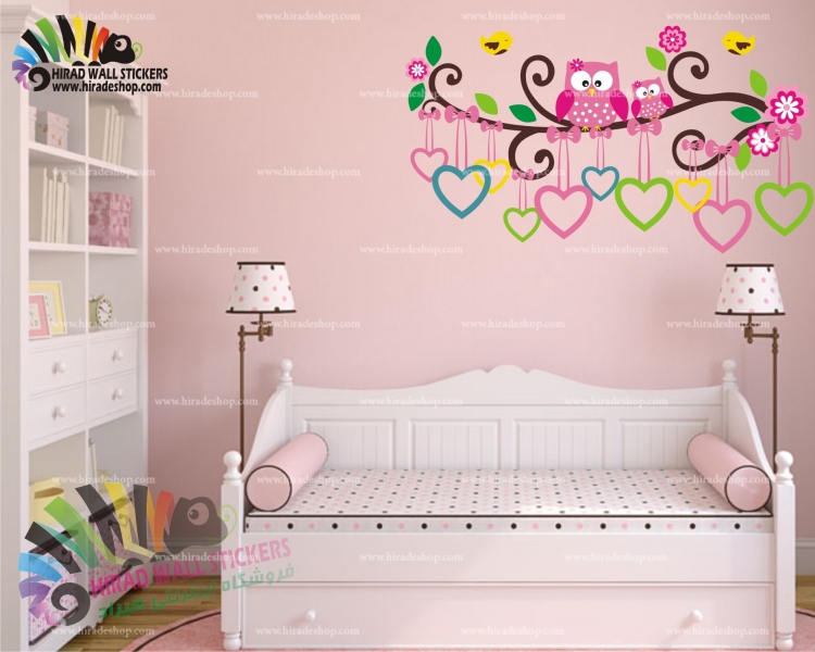 استیکر دیواری اتاق کودک جغد و شاخه Owl and Bough Wallstickers کد h1087 استیکر دیواری اتاق کودک جغد و شاخه Owl and Bough Wallstickers کد h1087