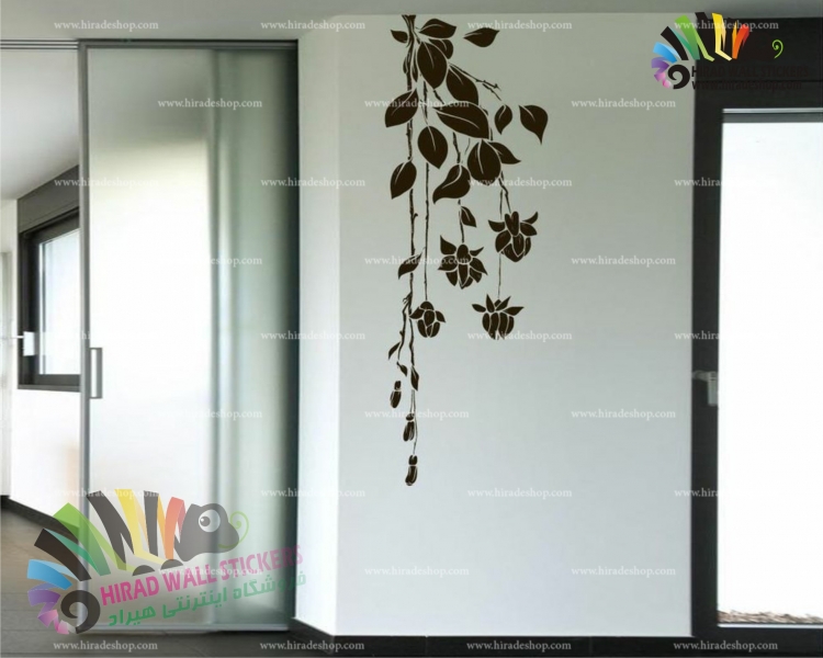 استیکر و برچسب دیواری گل و گیاه شاخه کد h1292 استیکر و برچسب دیواری گل و گیاه شاخه کد h1292