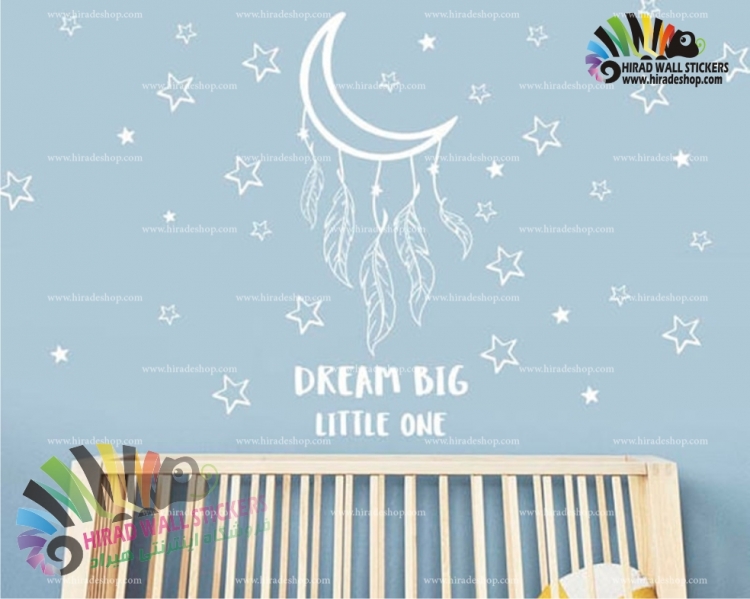 استیکر رویای بزرگ کوچولوها Dream Big Little One Wallstickers کد h973