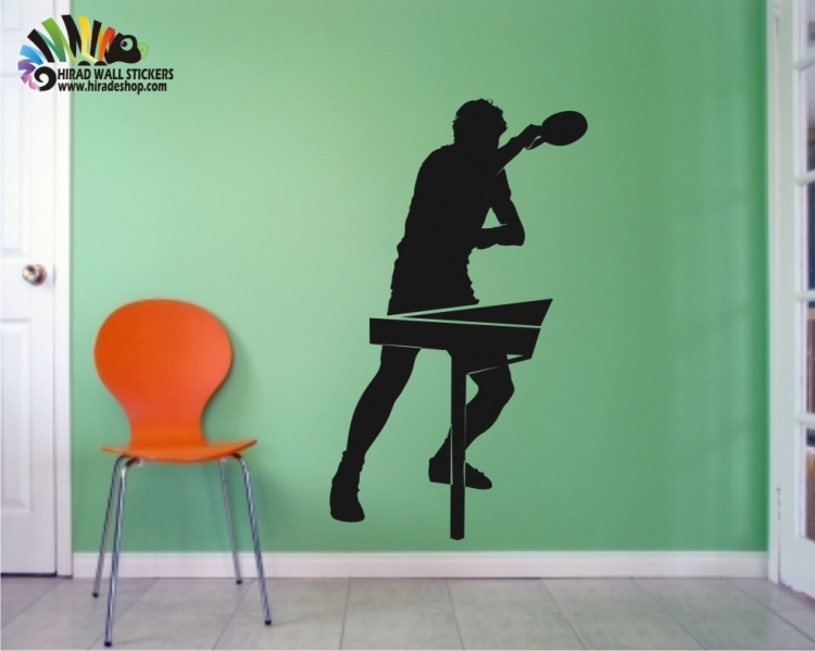 استیکر پینگ پنگ ping pong wall stickersکد h458