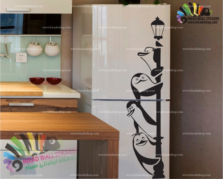 استیکر دیواری حیوانات چراغ برق و پنگوئنها Electric Light and Penguins Wallstickers کد h1207 استیکر دیواری حیوانات چراغ برق و پنگوئنها Electric Light and Penguins Wallstickers کد h1207