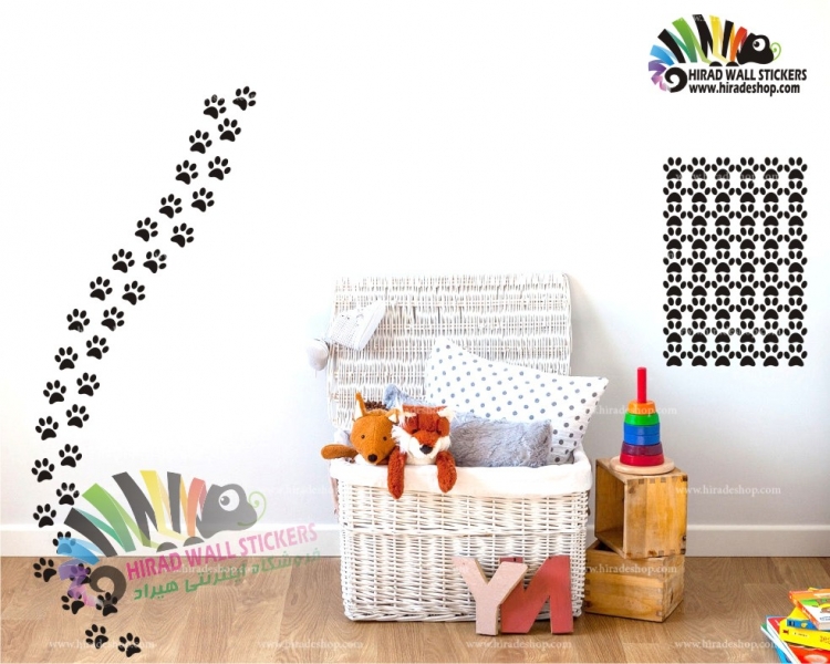 استیکر ردپای سگ DOG FOOTPRINT WALL STICKERS کد h533