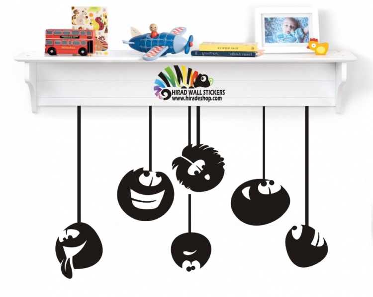 استیکر و برچسب دیواری کنه های آویزان کد h172 استیکر و برچسب دیواری کنه های آویزان کد h172