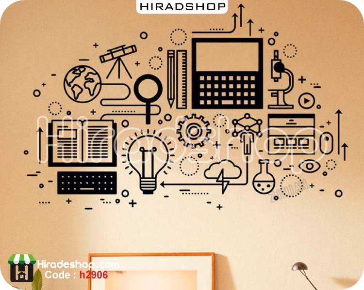 استیکر اداری اموزشی motivational wallstickers کد  h2906