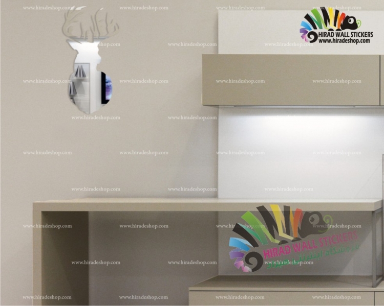 آینه دکوری طرح گوزن کد hpa037 آینه دکوری طرح گوزن کد hpa037