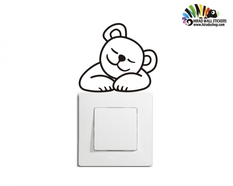 استیکر کلید و پریز کوالاخوابیده koala wallstickersکد h2173
