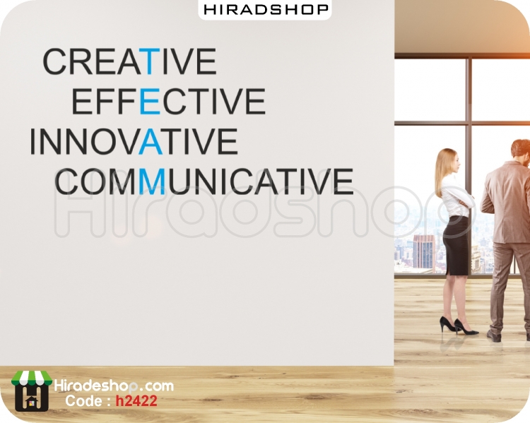 استیکر اداری انگیزشی کار گروهی team work wallsticker کد h2422 استیکر اداری انگیزشی کار گروهی team work wallsticker کد h2422