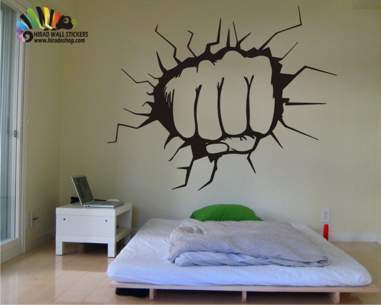 استیکر و برچسب دیواری مشت کد h267 استیکر و برچسب دیواری مشت کد h267