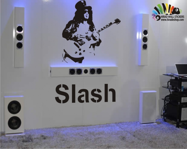 استیکر مرد گیتاریست guitarist wallstickerکد h088