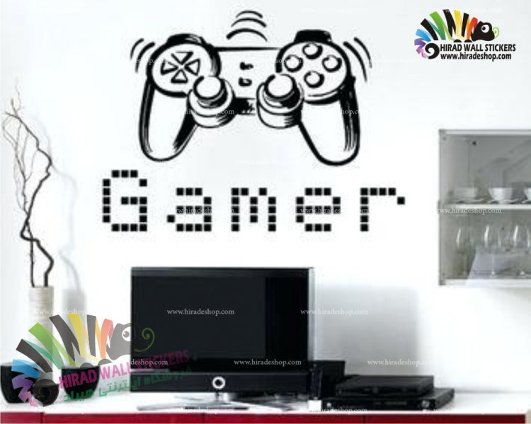 استیکر و برچسب دیواری گیم نت و کلوپ و بازی دسته بازی پلی استیشن 3 PlayStation 3 Controller Wallstickers کد h915