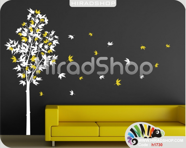 استیکر درخت پاییزی fall tree wallstickers کد h1730