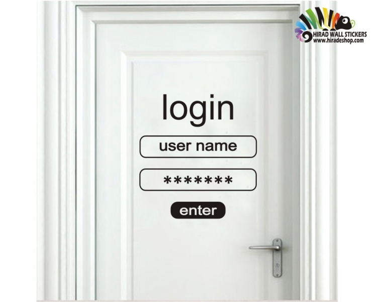 استیکر در ورودی login wallstickers کد h023