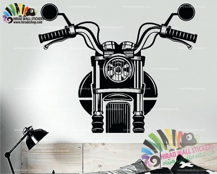 استیکر و برچسب دیواری موتور سیکلت کد h1538