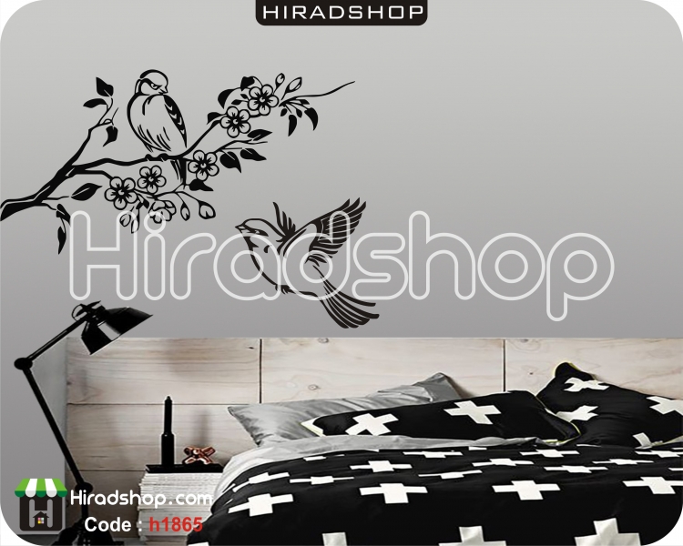 استیکر و برچسب دیواری درخت و شاخه و گل و پرندهtree,branch,flower,birds wallstickers کد h1865 استیکر و برچسب دیواری درخت و شاخه و گل و پرندهtree,branch,flower,birds wallstickers کد h1865