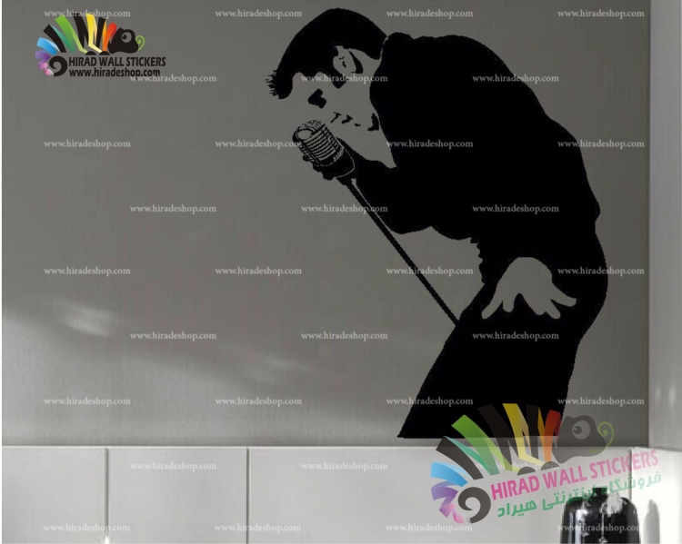 استیکر و برچسب دیواری شخصیت ها و هنرمندان الویس آرون پرسلی Elvis Aaron Presley Wallstickers کد h1394